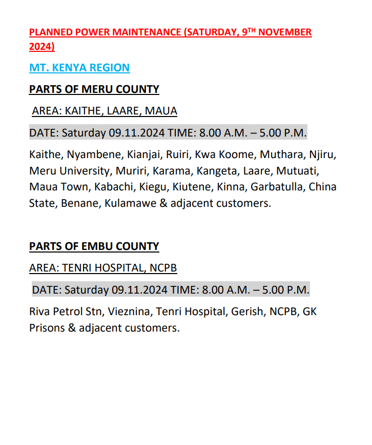 Kenya Power tweet media