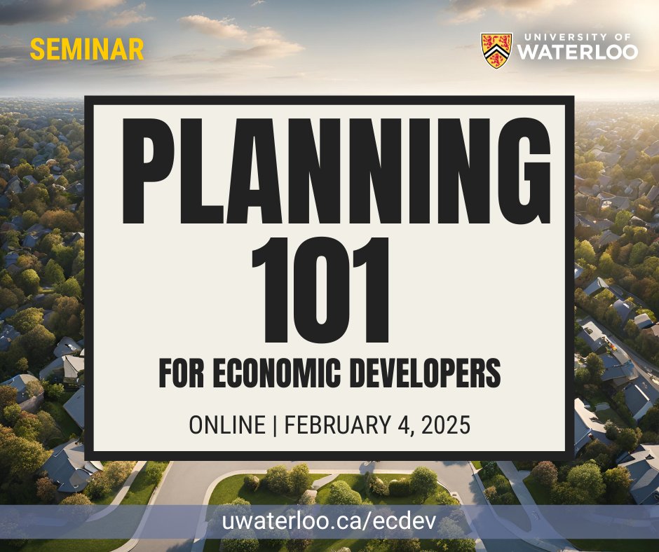 UWaterloo EcDev (@uwecdev) on Twitter photo Join us at the EDCO conference for our pre-conference seminar Planning 101 for Economic Developers! Learn how to integrate urban planning, collaborate with planners, and drive growth in vibrant communities. bit.ly/UWEDPplanning1… <a href="/E_D_A_C/">Economic Developers Association of Canada</a> @edco1edco Join us at the EDCO conference for our pre-conference seminar Planning 101 for Economic Developers! Learn how to integrate urban planning, collaborate with planners, and drive growth in vibrant communities. bit.ly/UWEDPplanning1… <a href="/E_D_A_C/">Economic Developers Association of Canada</a> @edco1edco