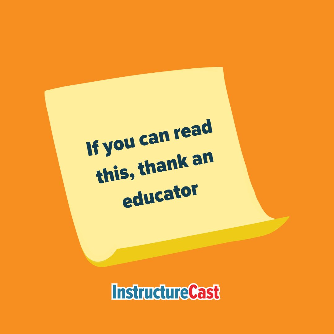 instructurecast's tweet photo. There's never a bad moment to thank the educators who inspire students every day to believe in their limitless potential. 💫 #InstructureCast https://t.co/ut24NZubjQ