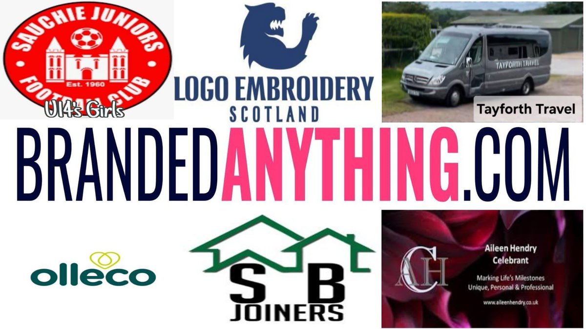 🌟 Sponsors shoutout 🌟

Everything we do here at Falkirk FCF Women wouldn’t be possible without the amazing sponsors we have on board. We are all very grateful for the help and support they provide. Without them, this wouldn’t be possible. 

Thanks for the continued support 💙