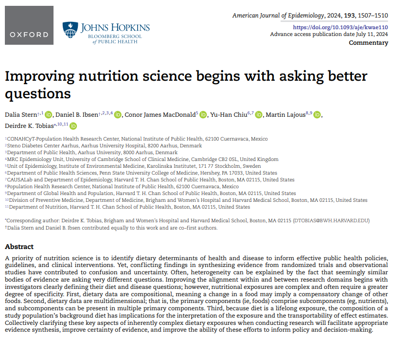 Deirdre Tobias, ScD tweet media