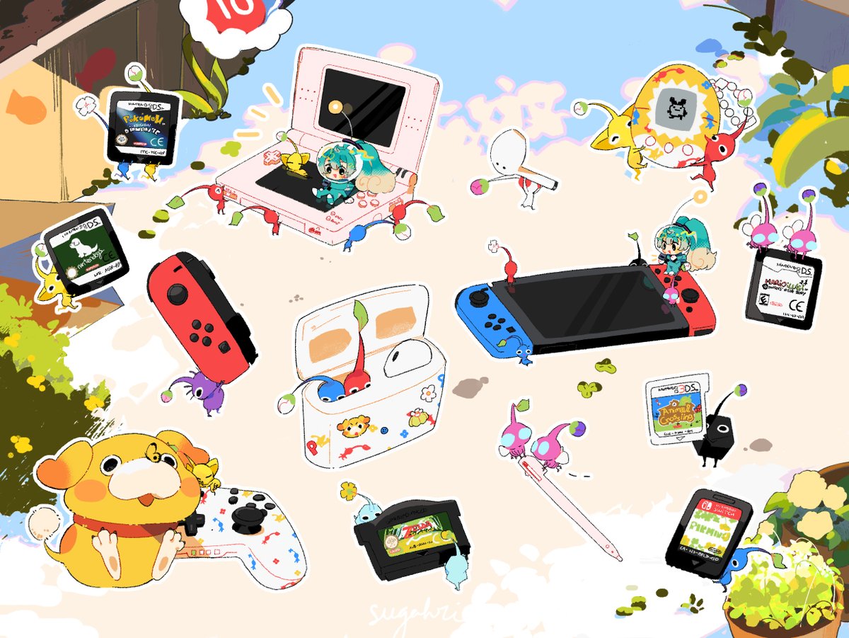 Sugahri's tweet photo. Pikmin nostalgia 🍀🍀🍀 https://t.co/1uyKUaUdL3