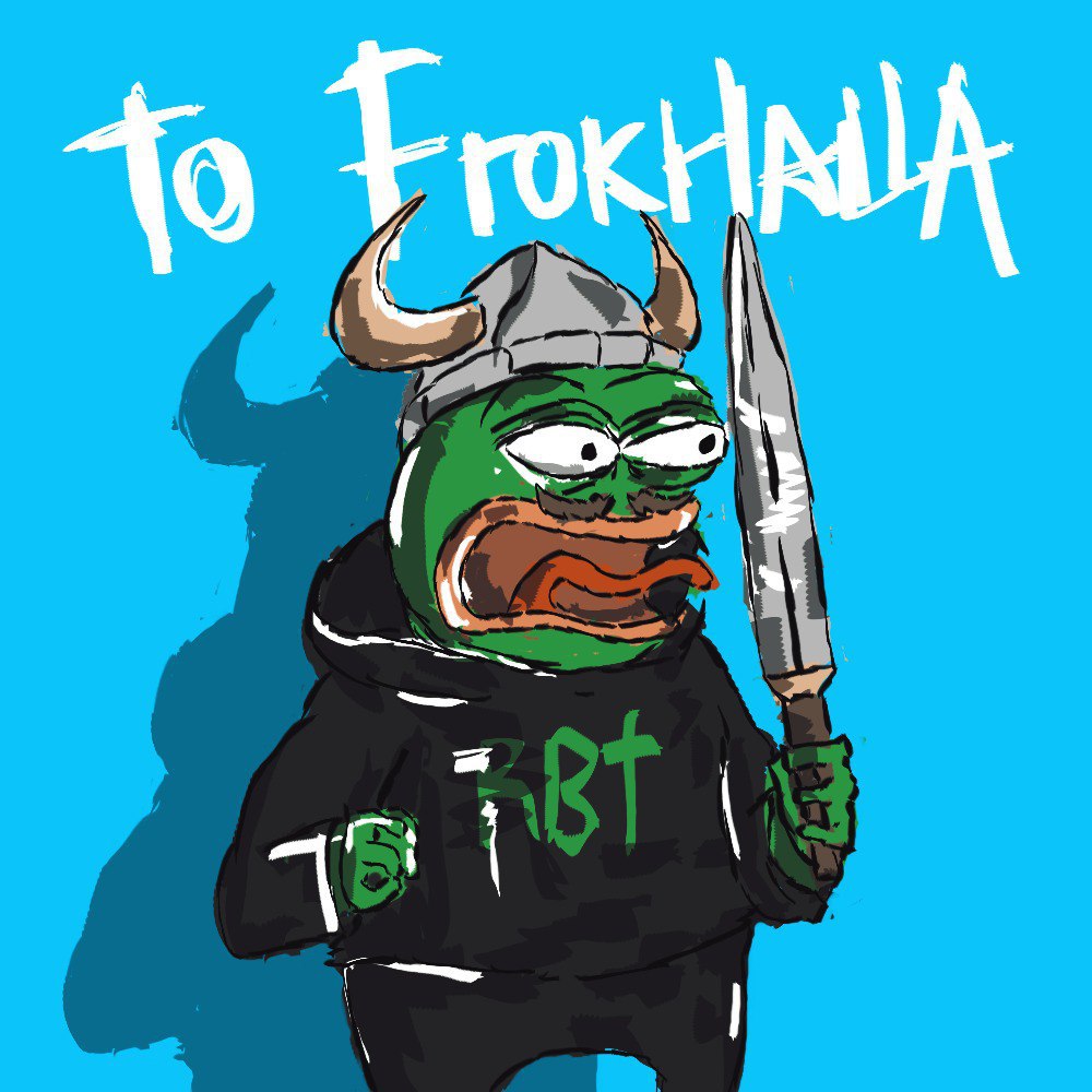 RibbitOnSolana's tweet photo. @fxnction Valhalla or Frokhalla, both will happen! https://t.co/GTPvok19Al