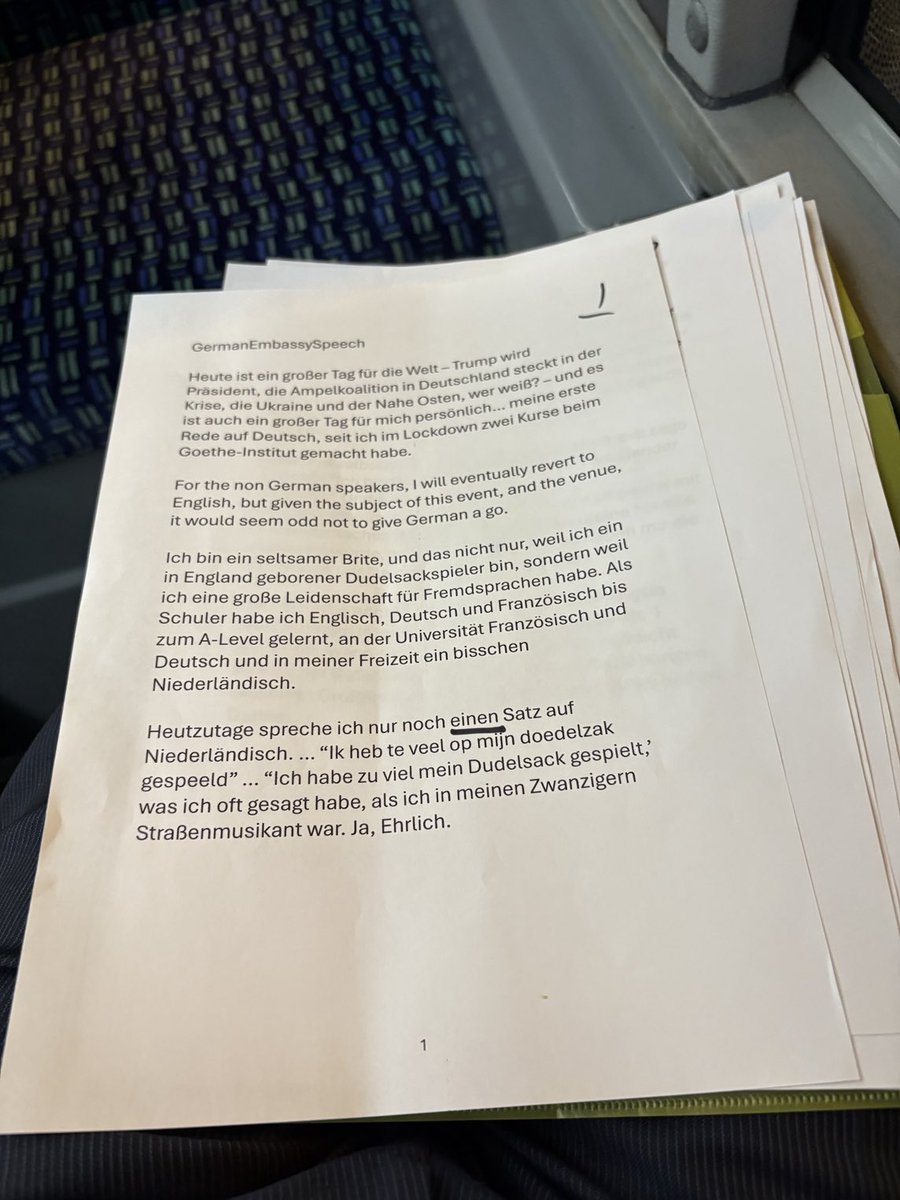 ALASTAIR CAMPBELL (@campbellclaret) on Twitter photo Big day for me! En route to <a href="/GermanEmbassy/">German Embassy London</a> to do my first speech in German since recent <a href="/GI_London1/">Goethe-Institut London</a> courses. On the theme of the importance of languages. And rarely for me, with a modest criticism of the last Labour govt, for downgrading language teaching. Big day for me! En route to <a href="/GermanEmbassy/">German Embassy London</a> to do my first speech in German since recent <a href="/GI_London1/">Goethe-Institut London</a> courses. On the theme of the importance of languages. And rarely for me, with a modest criticism of the last Labour govt, for downgrading language teaching.