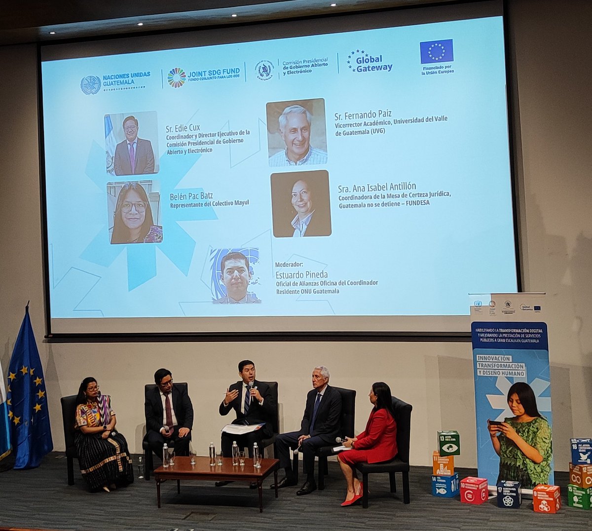 ComisionGAE's tweet photo. Conversatorio "La Transformación Digital para acelerar el progreso de los ODS en Guatemala" con representantes de diferentes sectores de la población.

@PNUDGuatemala
@ONUGuatemala
@UEGuatemala
#TransformaciónDigitalgt #ParticipaciónCiudadanagt #Transparenciagt https://t.co/pofNveywRz