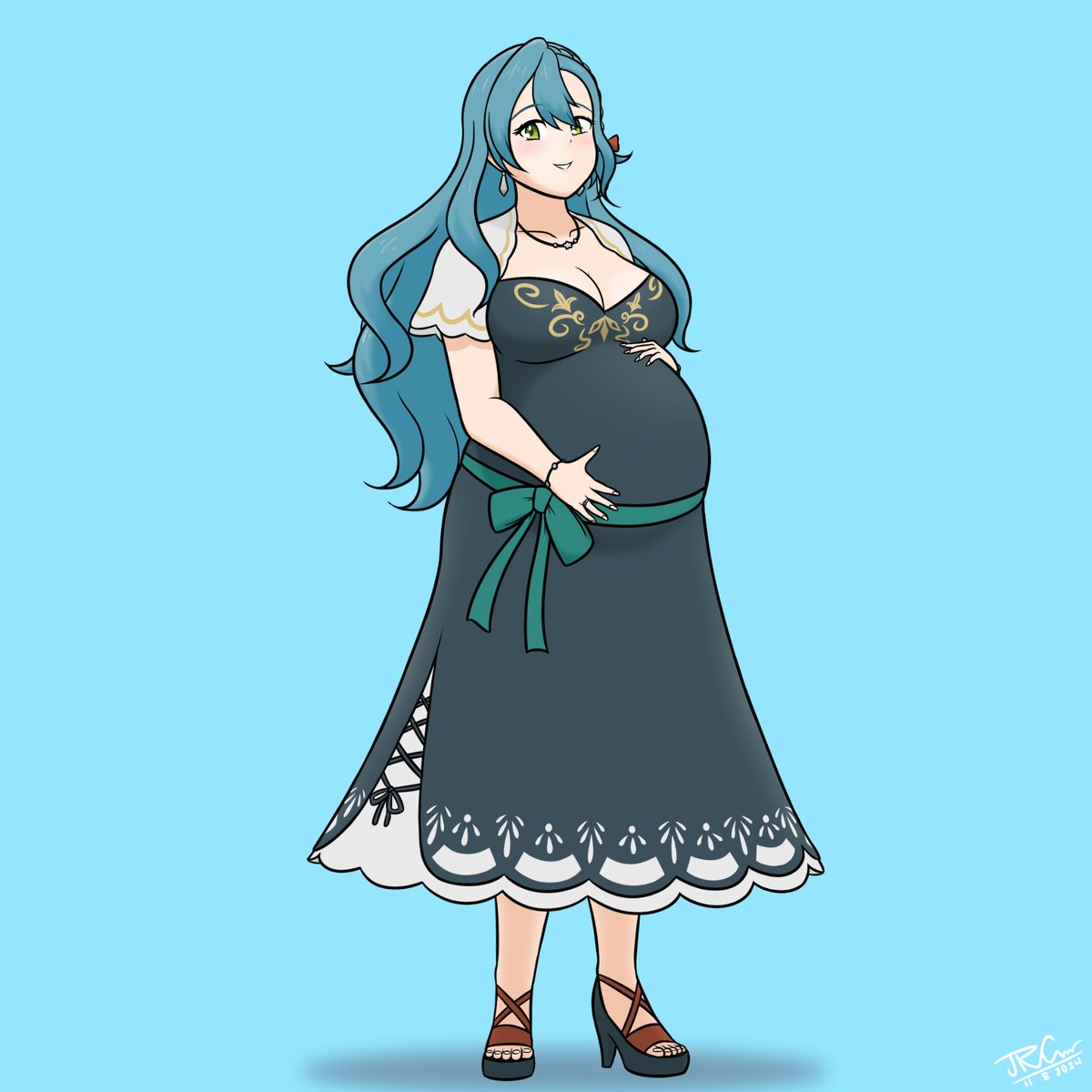 jdrider02's tweet photo. Art for anonymous of Chloe from FE Engage now ready to be a mama https://t.co/UZzm9CR18m