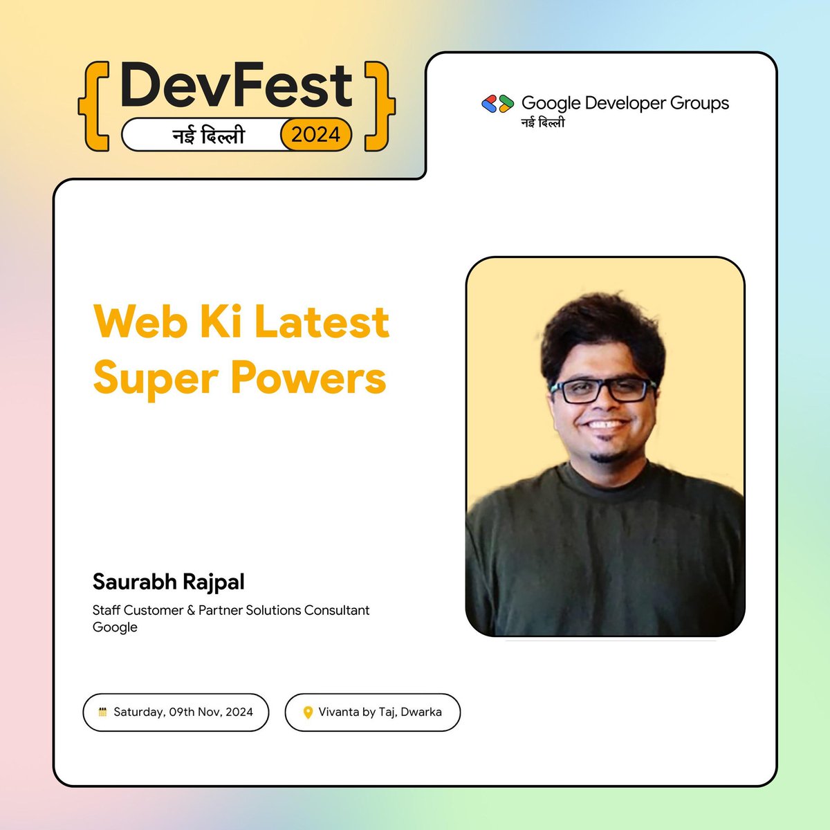 GDG New Delhi (@gdg_nd) on Twitter photo 🎉 Brace yourselves for a hilarious and insightful journey into the web’s newest superpowers! <a href="/imsaurabhrajpal/">Saurabh Rajpal</a> from Google is here to mix tech magic with his signature humor at #DevFestNewDelhi
#TechLaughs #WebSuperpowers #GDGNewDelhi #DevFestFun 🎉 Brace yourselves for a hilarious and insightful journey into the web’s newest superpowers! <a href="/imsaurabhrajpal/">Saurabh Rajpal</a> from Google is here to mix tech magic with his signature humor at #DevFestNewDelhi
#TechLaughs #WebSuperpowers #GDGNewDelhi #DevFestFun