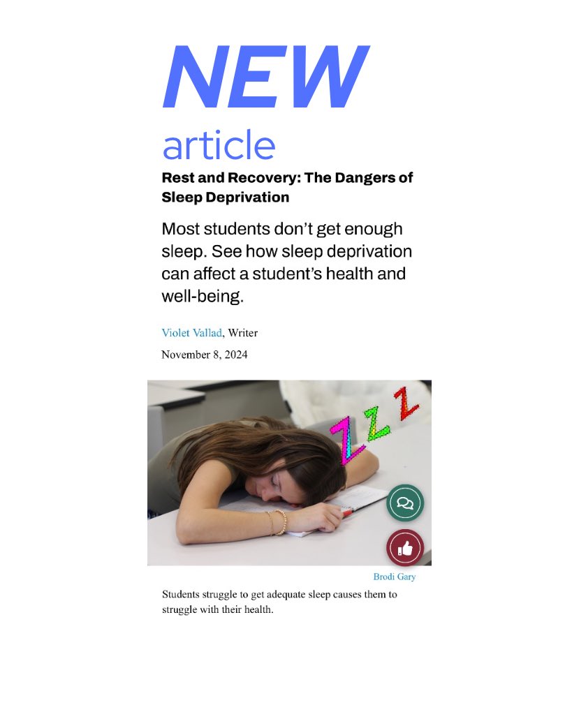 New article!!
Read this article to learn more about more about how your sleep habits could effect your health. Click the link below⬇️⬇️

owowlpost.com/7810/features/…