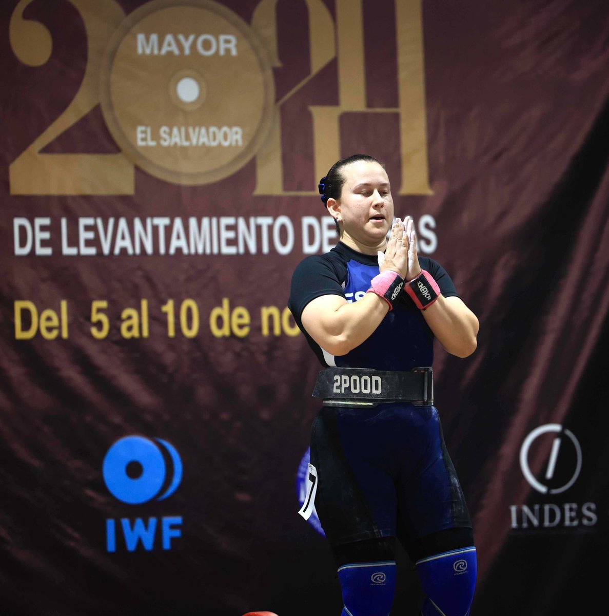 indeselsalvador's tweet photo. #LevantamientodePesas | María José Alger, de El Salvador, compite en la categoría 76 kilogramos del Campeonato Centroamericano Mayor de Levantamiento de Pesas 2024.

#ConstruyendoElCamino https://t.co/fyTOOISkHk