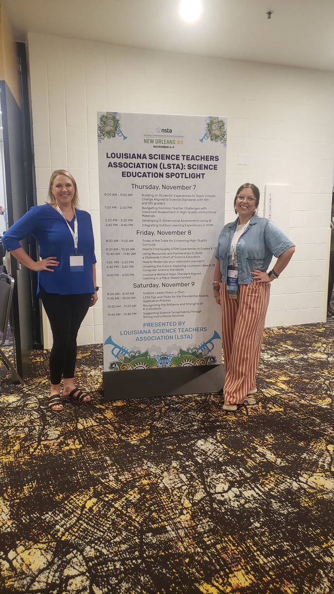 Quality STEM and the new K-12 Louisiana Student Stands for Computer Science!! Sharing with colleagues from all over the country at #NSTAFall24