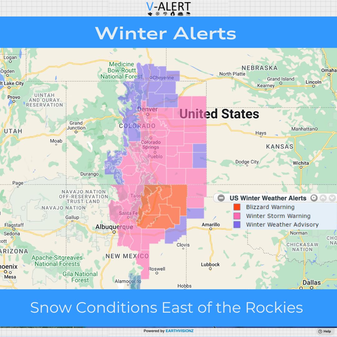 Earthvisionz's tweet photo. A massive winter storm hit New Mexico, leaving tens of thousands without power and blanketing northern areas and Colorado in heavy snow and freezing temps. https://t.co/RgCDYmLj5L