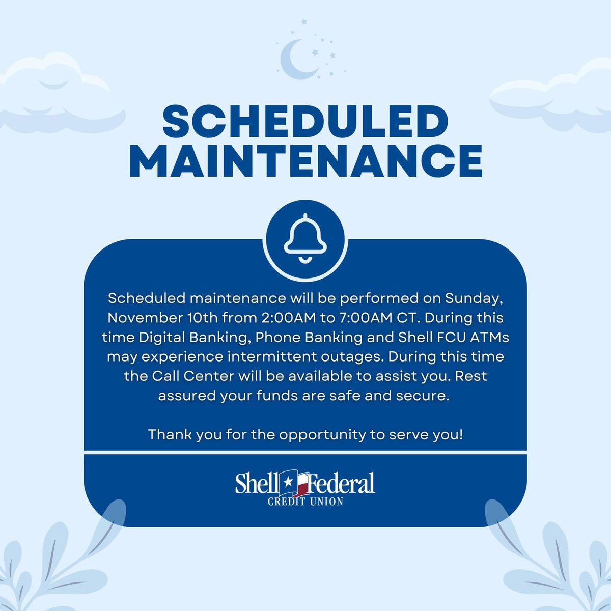 ‼️Scheduled Maintenance Notice‼️