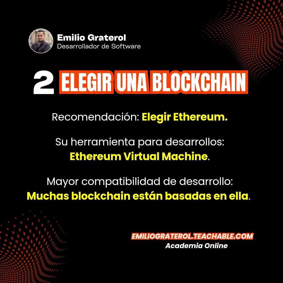 graterolz's tweet image. 2️⃣ ELEGIR UNA BLOCKCHAIN

#blockchain #desarrolladorblockchain #desarrolladores #software #desarrolladordesoftware #software #programador #programacion #emiliograterol
