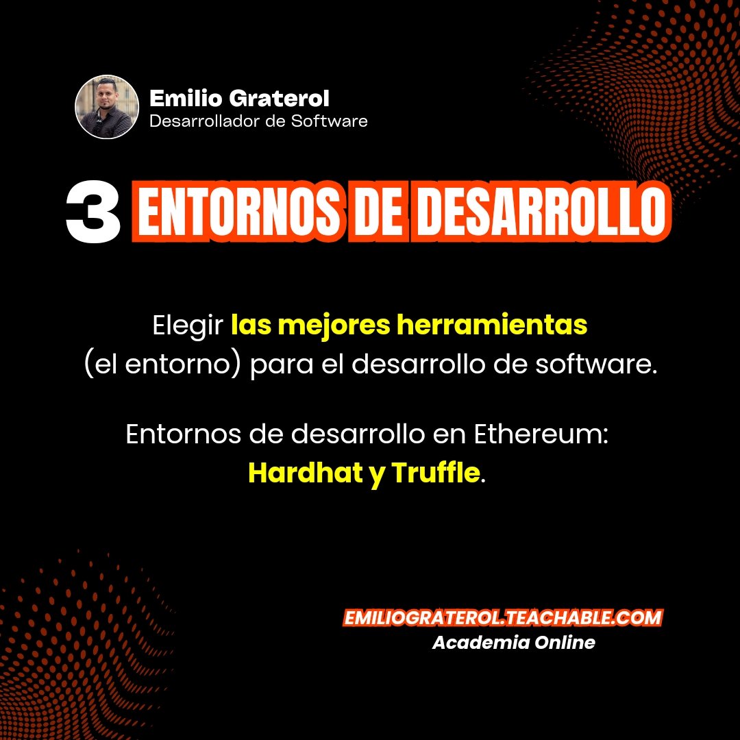 graterolz's tweet image. 3️⃣ ENTORNOS DE DESARROLLO

#blockchain #desarrolladorblockchain #desarrolladores #software #desarrolladordesoftware #software #programador #programacion #emiliograterol