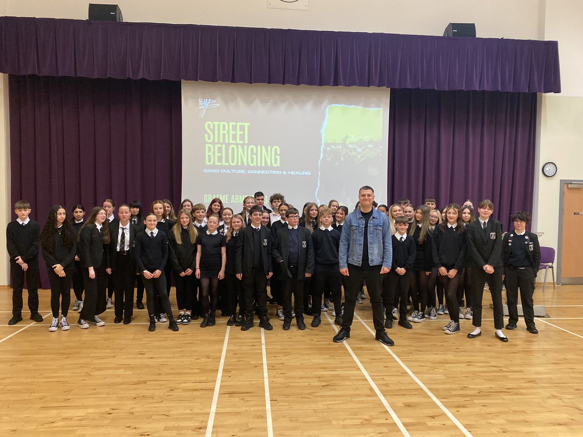 Lornshill's tweet image. We had the pleasure of welcoming @G_Armstrong21 to Lornshill today to speak with our S3s. It was truly inspirational with some very hard hitting messages #unitedineffort #lornshillCATS