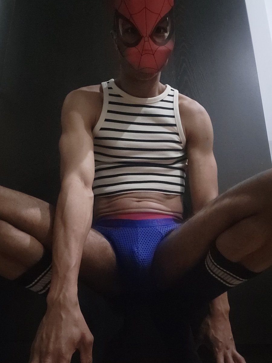 *THWIP!* 
Would you be caught inside the web of my cum-shooter?

onlyfans.com/1369781517/bla…