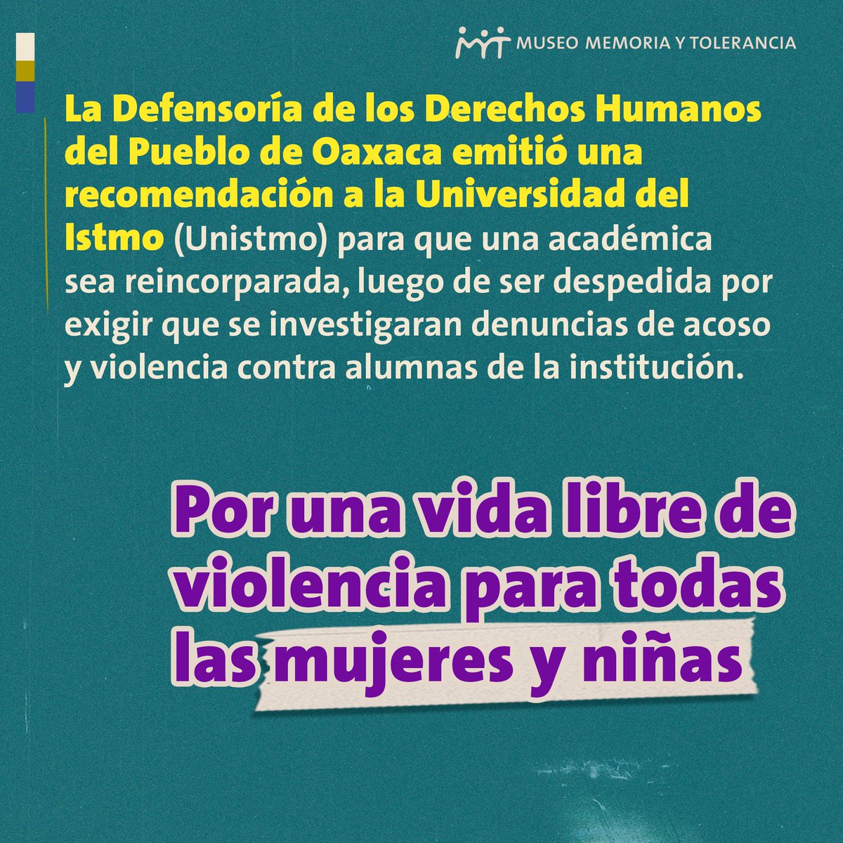 C_Nstme's tweet photo. 👉🏿3⃣Años incumpliendo recomendación de @DDHPO EN #UNIVERSIDADES DEL @GobOax #SUNEO_OAXACA
🗣️Rectores #ModestoSeara y MdLosA #Peralta #Arias VI0LARON #DDHH EN UNIVERSIDADES PÚBLICAS

@FiscalOaxaca
@salomonj
@FlorEstelaMH
@geovanyvasquez
@Elisa_ZepedaOax
@mario_delgado @CADH_GobOax https://t.co/K7KSrmDqIM