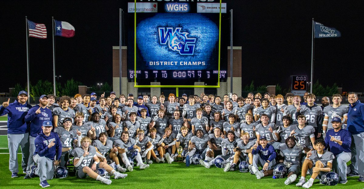 It's not just a players thing; it's not just a coaches thing; it's a GROVE thing!! Congratulations to the Team and Community of <a href="/WalnutGroveHS/">Walnut Grove High School</a> | <a href="/WGHSFootball/">Walnut Grove Football</a> | <a href="/coachtallison/">Tommy Allison</a> |<a href="/SportsDayHS/">SportsDayHS</a> | <a href="/PISD_Athletics/">ProsperISDAthletics</a> |<a href="/PrepRedzone/">Prep Redzone 🏈</a> |<a href="/PrepRedzoneTX/">Prep Redzone Texas</a> |<a href="/ihss_dfw/">DFW Inside High School Sports</a> | <a href="/creolehammer17/">Ⓗⓐⓜⓜⓔⓡ🎙</a> 
📷: Me
