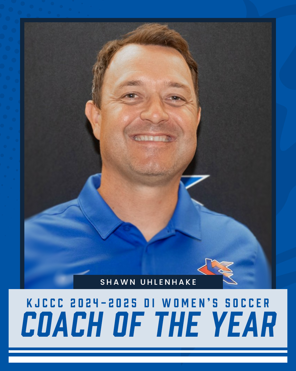 KCKCCAthletics's tweet photo. Shawn Uhlenhake received the KJCCC DI Women's Soccer Coach of the Year! He led KCKCC to their second KJCCC Division 1 women’s soccer regular season title in program history after finishing with an 11-0-5 record in conference play and tied for the regular season crown.
#KCKCCProud https://t.co/i25udbhWWs