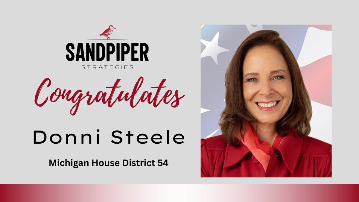 SandpiperStrat's tweet photo. Congratulations to @DonniSteele on her win in #MIHD54! https://t.co/xnJfVFCCnA