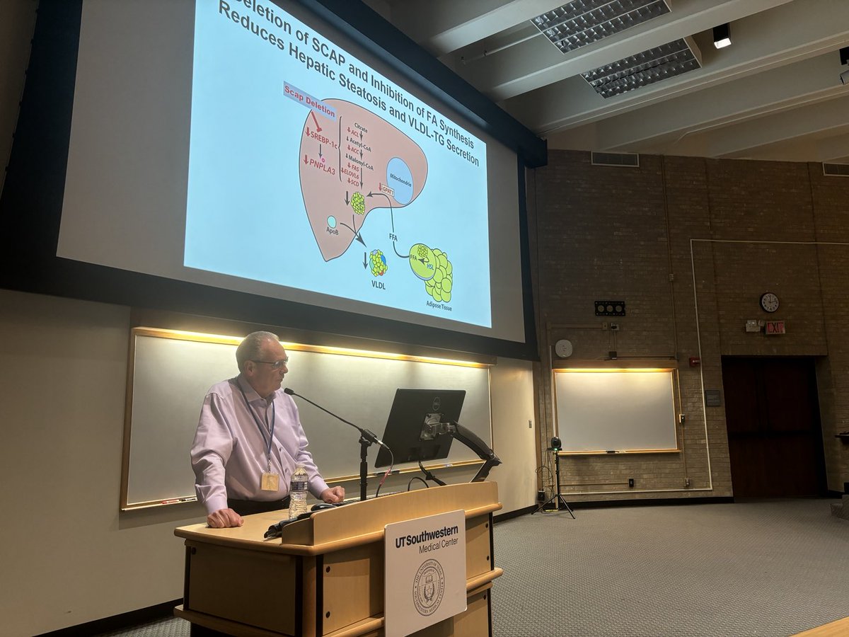 ezra burstein (@ezraburstein) on Twitter photo Internal Medicine Research Conference at UTSW. Amazing talk by Jay Horton on the role of lipogenesis in fatty liver!
<a href="/UTSWMedCenter/">UT Southwestern Medical Center</a> <a href="/UTSWInternalMed/">UTSW Internal Medicine</a> <a href="/UTSWScience/">UTSW Science</a> Internal Medicine Research Conference at UTSW. Amazing talk by Jay Horton on the role of lipogenesis in fatty liver!
<a href="/UTSWMedCenter/">UT Southwestern Medical Center</a> <a href="/UTSWInternalMed/">UTSW Internal Medicine</a> <a href="/UTSWScience/">UTSW Science</a>