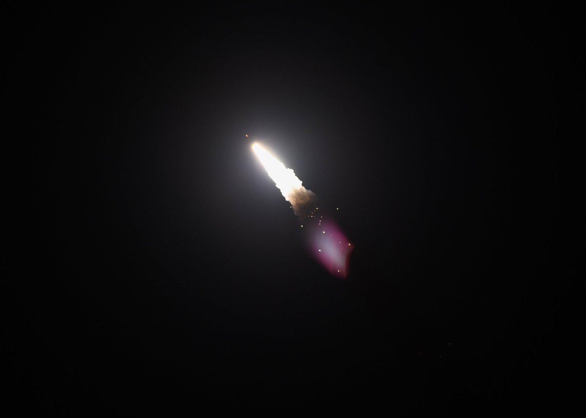 usairforce's tweet photo. #ICYMI - A joint team of USAF #Airmen & @USNavy aircrew test launched an unarmed Minuteman III intercontinental ballistic missile from Vandenburg Space Force Base, California.

This test launch is part of routine & periodic activities intended to demonstrate that the U.S. nuclear deterrent is safe, secure, reliable & effective to deter 21st century threats.

https://t.co/FZdZBNfpbH

@AFGlobalStrike | @USNavy