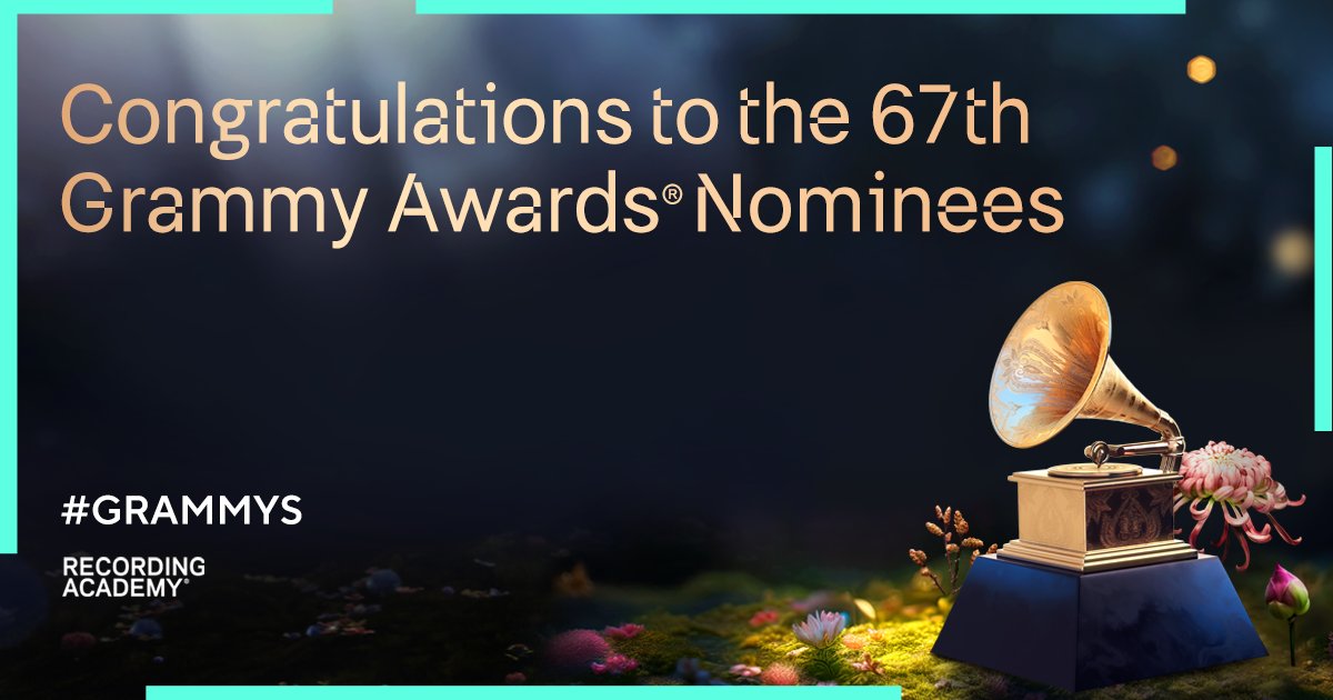 Congrats to all the nominees of the 67th #GRAMMYs! ✨ You all shaped the soundtrack of our year and your dedication to craft shines through every note.

🎵 View the full nomination list: grm.my/3YJjKv6

🎤 Watch the GRAMMYs on Feb. 2, 2025 on <a href="/CBS/">CBS</a> and <a href="/paramountplus/">Paramount+</a>.
