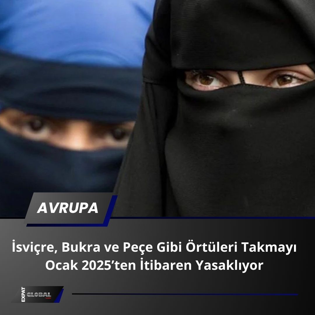 ExpatGlobalH's tweet photo. İsviçre, kamusal alanlarda yüzü kapatma yasağının Ocak 2025'ten itibaren y��rürlüğe gireceğini ve yasağa uymayanlara para cezası uygulanacağını duyurdu. https://t.co/lNRrIxxgOj