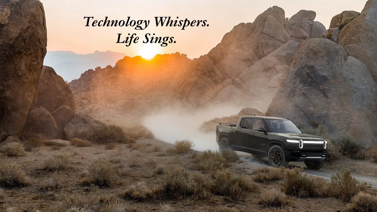 madixtnk's tweet photo. "Dreaming of a future where my R1T does more than just drive. 💭 Imagine it syncing with my life, scheduling service, and setting the perfect mood for every adventure. Let’s make #FutureOfEVs a reality! #Rivian #EVLife #TechDreams @databricks @Rivian @MKBHD @KenGreger @edmunds https://t.co/z9FZd2PQ8a
