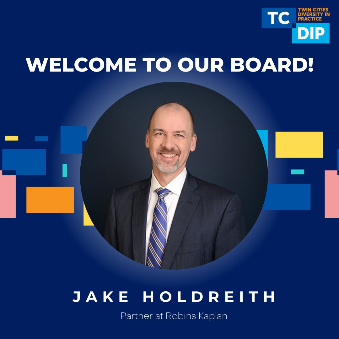 TCDIP's tweet image. We are thrilled to welcome Jake Holdreith as a part of our TCDIP and WILD Board!
Jake Holdreith leads the Health &amp;amp; Life Sciences Industry Group at Robins Kaplan; Check out Jakes Board Member interview to see what he has to say about TCDIP!