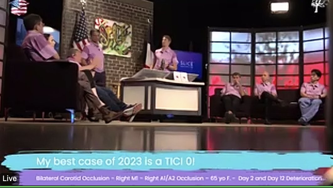 dliebesk's tweet photo. What a heated, vibrant discussion on endovascular therapy! Caught a "SLICE" of winter weather remotely from Buffalo today, but hard to get a word in! More RCTs not needed in large strokes - we have the most robust data from 6 RCTs, including detailed imaging. ENCORE!
#Brainstorme https://t.co/V1KqCOGu9G