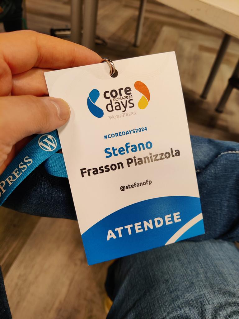 stefanofp's tweet image. Ready for the Core Days in Rome! 🎉 #coredays2024 #WordPress
