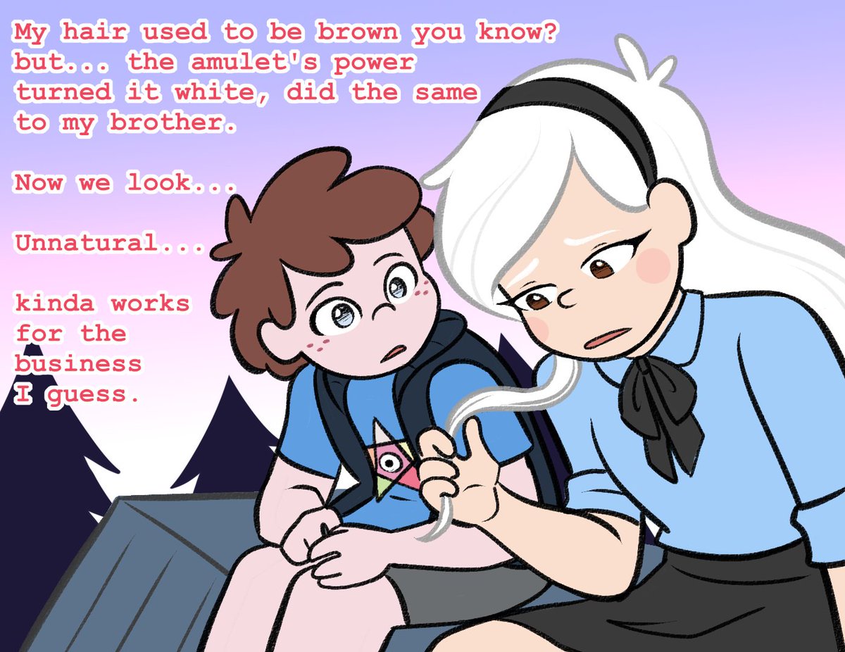 MerakiSunset's tweet photo. RevrseFalls White hair Mabel is all i can think about since i read the amulet turns your hair white.
#GravityFalls #reversefalls #mabelpines #gideongleeful #GravityFallsAU #mabelgleeful #gideonpines https://t.co/cJpQJkuDk9