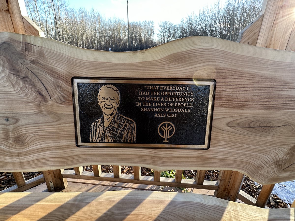 Our friends @ Calgary Scope Society surprised us with a gift that celebrates former CEO Shannon Websdale &amp; all he has done for our organization &amp; Disability Sector.