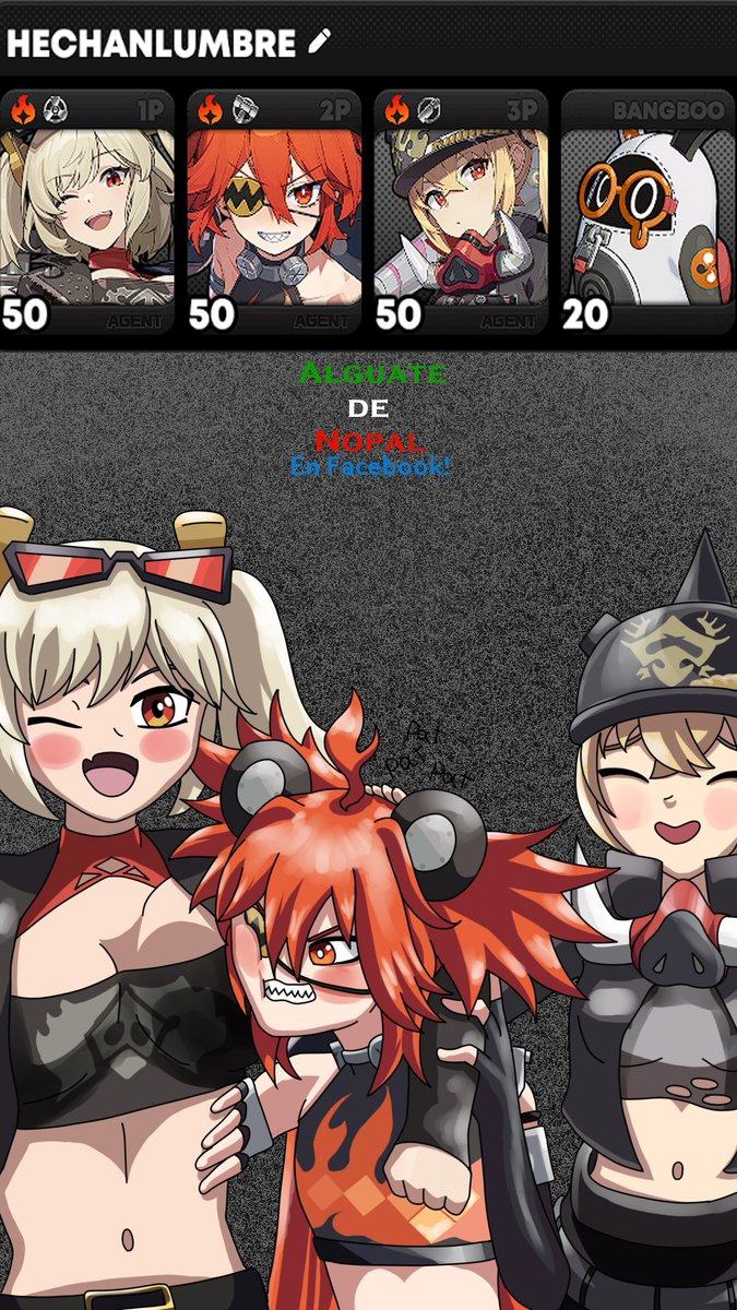 31C4MP45's tweet photo. mi equipo ígneo de zzz

#zzzero #ZZZ #zzzerofanart #zzzfanart #ZZZenless #fanart #Burnice #LUCY #koleda #Pyrosgirl https://t.co/sHCFLCLhGI