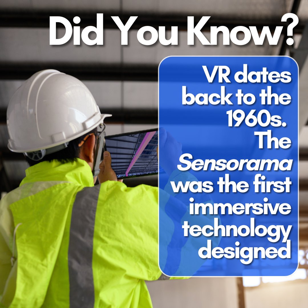 Fun fact: VR’s history dates back to the 1960s! 🎥👓 The Sensorama was the OG immersive VR machine, blending sights, sounds, and even smells. From retro tech to today's high-tech headsets—VR has come a long way! 

#VRThrowback 
#TechHistory
#NextWaveSafety