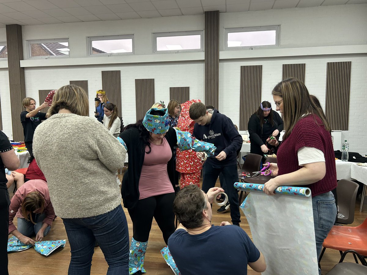 December is pretty busy for #Routes so we celebrated #Christmas early with our amazing GYOR partners and young people. Things got fairly competitive when it came to the  Christmas wrapping race! Thank you all for being such good sports 🎅 🎄 #christmascountdown #TeamWork