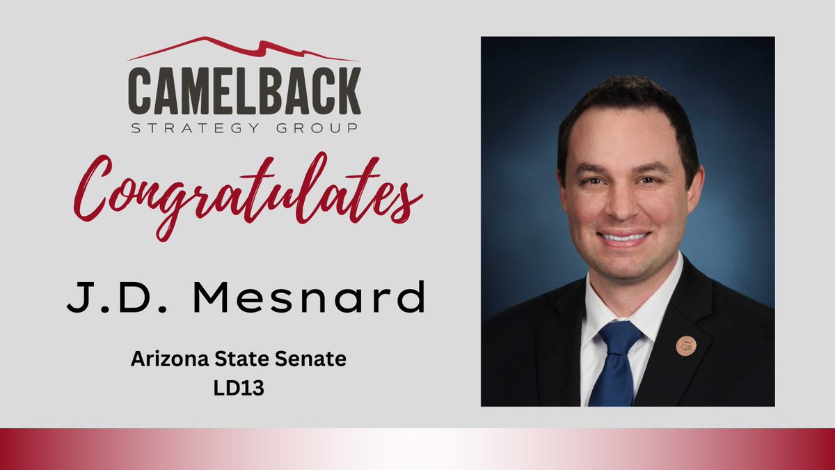Congratulations to <a href="/JDMesnard/">J.D. Mesnard</a> on his win in #AZLD13!