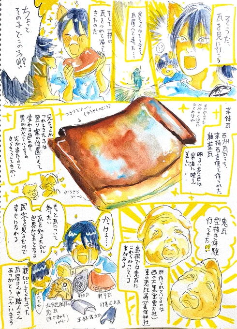 瓦と狐兄弟の漫画 