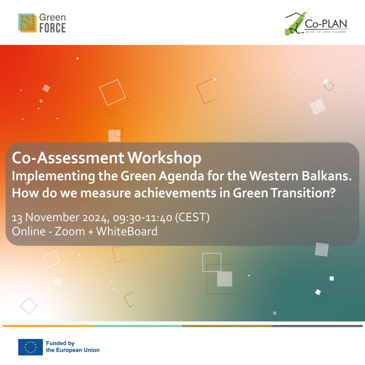 𝗝𝗼𝗶𝗻 𝗼𝘂𝗿 𝘀𝗲𝗰𝗼𝗻𝗱 𝗖𝗼-𝗔𝘀𝘀𝗲𝘀𝘀𝗺𝗲𝗻𝘁 𝘄𝗼𝗿𝗸𝘀𝗵𝗼𝗽 𝗮𝘁#𝗚𝗿𝗲𝗲𝗻𝗙𝗢𝗥𝗖𝗘 – 𝗺𝗲𝗮𝘀𝘂𝗿𝗶𝗻𝗴 𝗚𝗿𝗲𝗲𝗻 𝗧𝗿𝗮𝗻𝘀𝗶𝘁𝗶𝗼𝗻 📅 13.11.2024 📷 09:30 - 11:40 CEST 📷 Register here: forms.gle/WJwrt3uU4PB4GY…… #changesforgreen #Collaboration