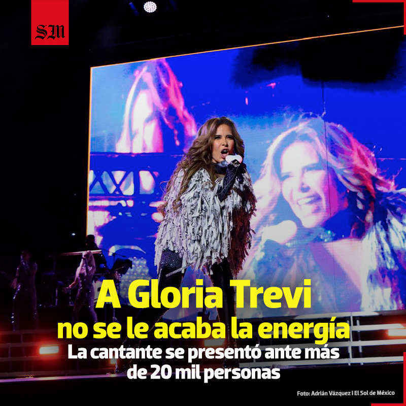 elsolde_mexico's tweet photo. 🤩💅 #GloriaTrevi no sólo cantó, sino que también voló por todo el escenario durante su show del jueves en la @ArenaCdMexico 

https://t.co/JqXkgVzXNq

📷 Adrián Vázquez I El Sol de México https://t.co/QS84IKLQ4U