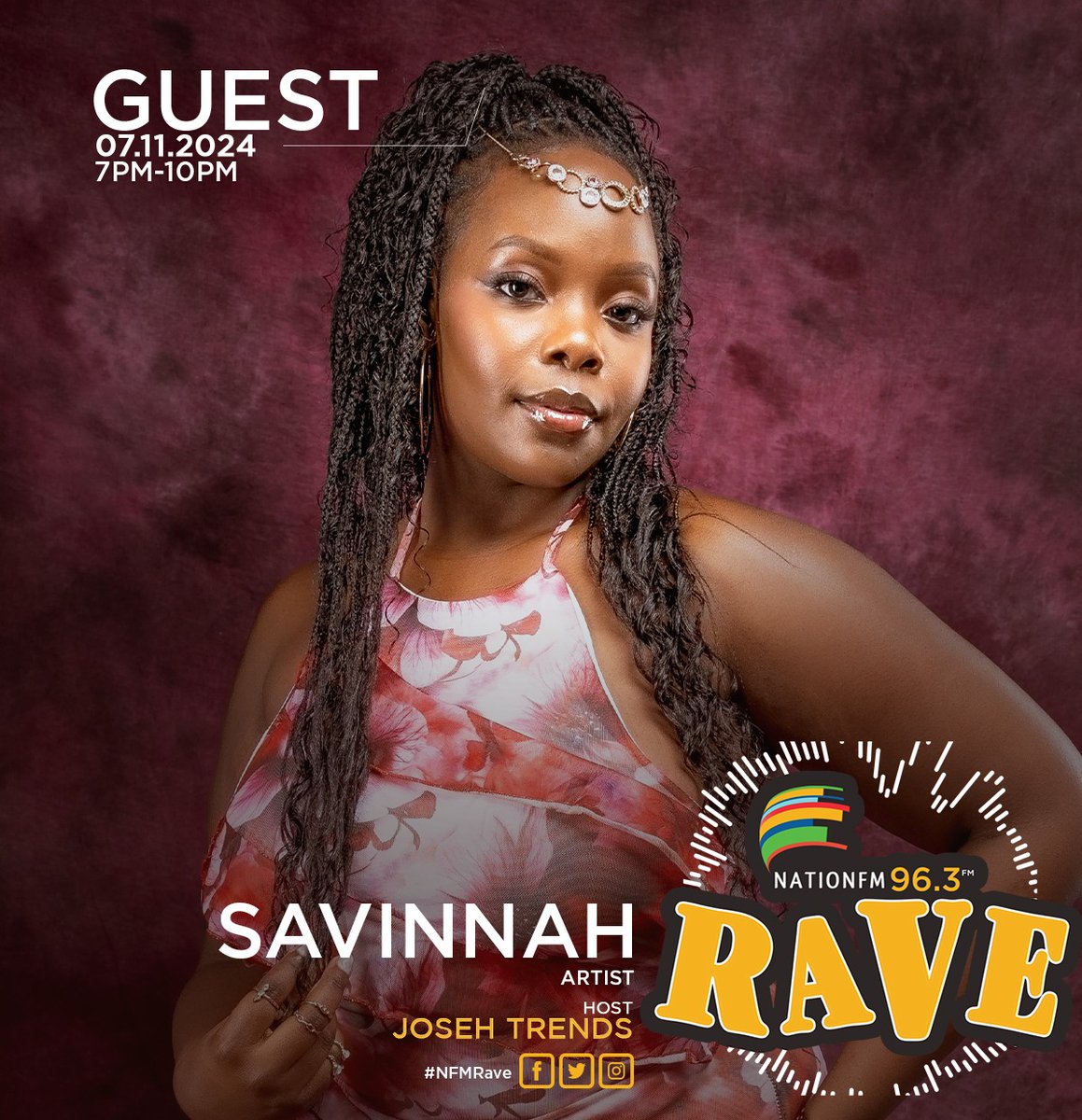 Get ready for the electrifying <a href="/savinnah/">Savannah Smith</a> at #NFMRave!   This powerhouse is set to light up the stage and elevate your experience! 🎉

<a href="/JTrends_/">joseph trends</a>  @vjblue254 @exception_mule 

#NFMRave