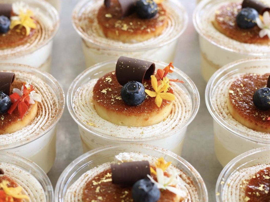 btsunoda's tweet image. Today is #NationalVanillaCupcakeDay Celebrate with @My_Delight  flan tres leches vanilla cupcake, frosted with vanilla mousse and topped with velvety flan.