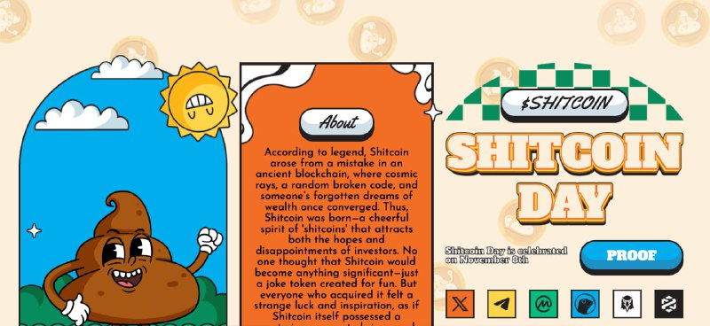 ShitcoinDay_SOL's tweet photo. What do you think should be added to our site, maybe we should add a generator that allows you to make artwork with famous characters on the theme of “SHIT”. 
What do you think about it? 

DM me about all suggestions. https://t.co/yqgFGMNWJ6
