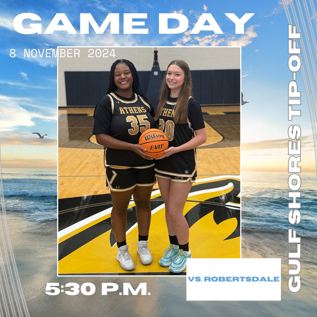 ATHENSHOOPS2's tweet photo. FINALLY GAME DAY! We’re tipping off at 5:30p.m. In the Gulf Shores Tip-Off Tournament! Glad to be here! https://t.co/HZbFQSpAJu