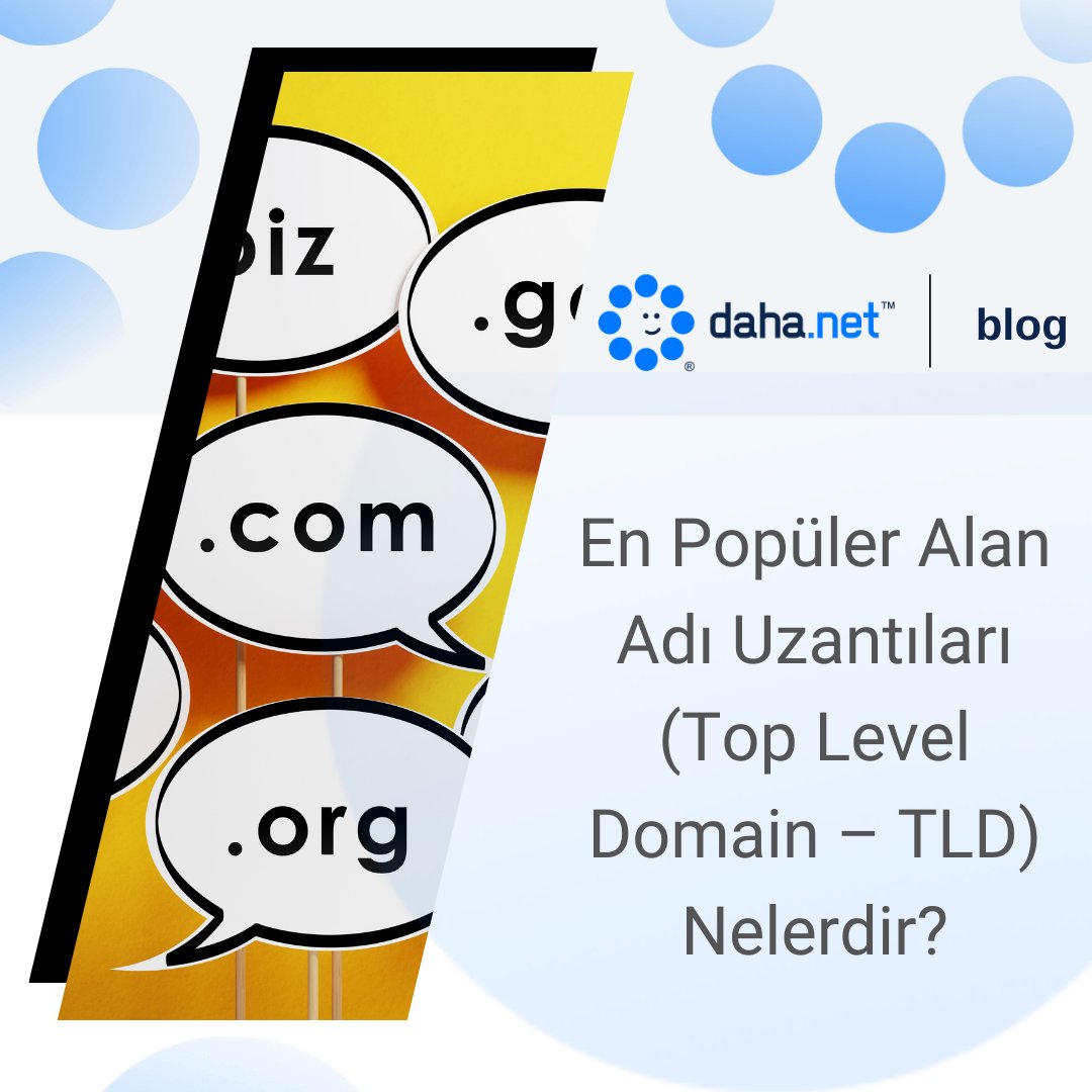 daha_net's tweet photo. En popüler alan adı uzantıları nelerdir ve hangi uzantıyı seçmelisin? Web sitenizin dijital kimliğini doğru TLD ile güçlendirin. Detaylar blog yazımızda! 🌐✨ #Domain #AlanAdı #TLD

https://t.co/OfbxiAWMUo https://t.co/qG75DGqGzG