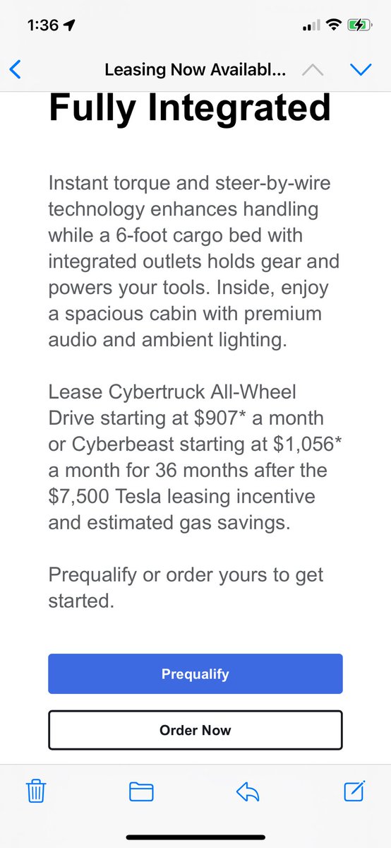 $TSLA is offering #Cybertruck lease now
<a href="/SawyerMerritt/">Sawyer Merritt</a>