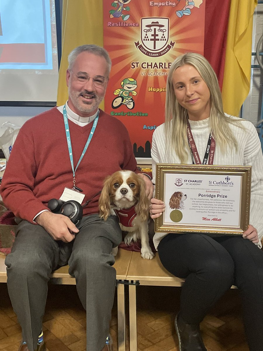 There was an eruption of cheers and clapping when Canon Stephen announced this week’s Porridge Prize winner: our amazing Miss Abbot. You are simply fantastic.