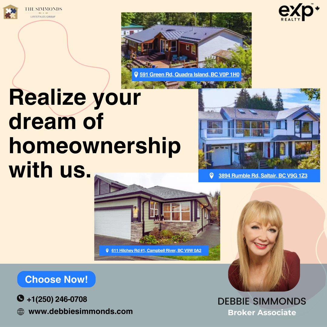 DebbieSimmonds2's tweet photo. Choose now and take the first step toward realizing your dream of homeownership! 🏡 Let’s make it happen together. Call me today! 📞 #ChooseHomeownership #ChooseNow #HomeownershipDreams #RealEstateWithDebbie #YourNewHome #TrustedRealtor #BrokerAssociate https://t.co/1ssHcNviVX
