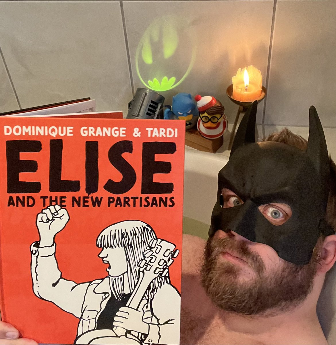 Welcome, Gothamites! 🛁📚🦇🕯️ 

Finished reading Dominique Grange’s and Jacques Tardi’s new ELISE AND THE NEW RESISTENCE, newly translated by Jenna Allen! (<a href="/fantagraphics/">Fantagraphics</a>)

Remember, friends: Despots can do whatever they want sometimes, but none of them read any fucking books.